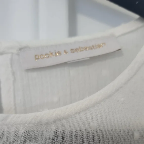 Pookie & Sebastian Ruffle Blouse Top - Picture 2 of 8